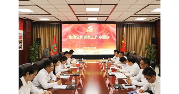 全网担保网红·创先锋｜集团党委召开党务工作专题会